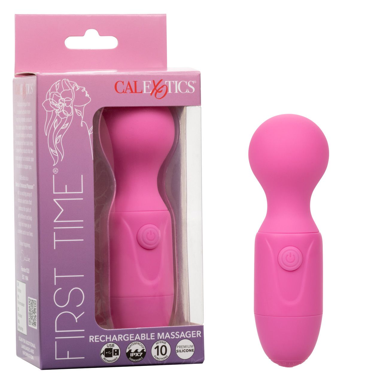 FIRST TIME RECHARGEABLE MASSAGER PINK FIRST TIME RECHARGEABLE MASSAGER PINK