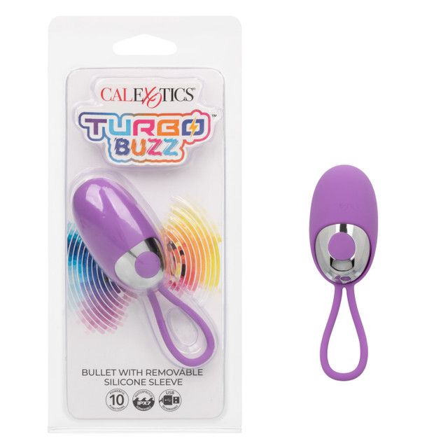 TURBO BUZZ BULLET WITH REMOVABLE SILICONE SLEEVE