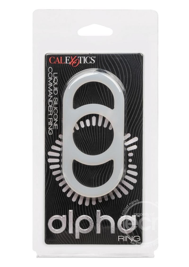 ALPHA LIQUID SILICONE COMMANDER RING NATURAL WHITE