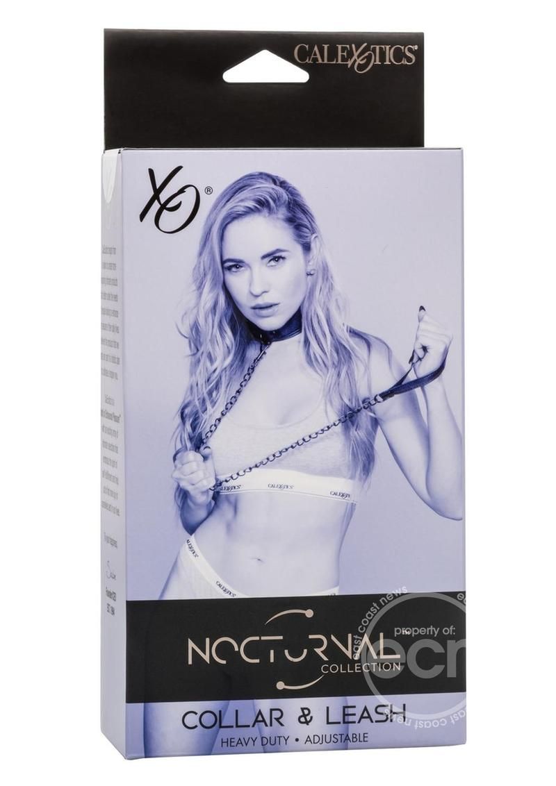 NOCTURNAL COLLECTION BLACK COLLAR & LEASH