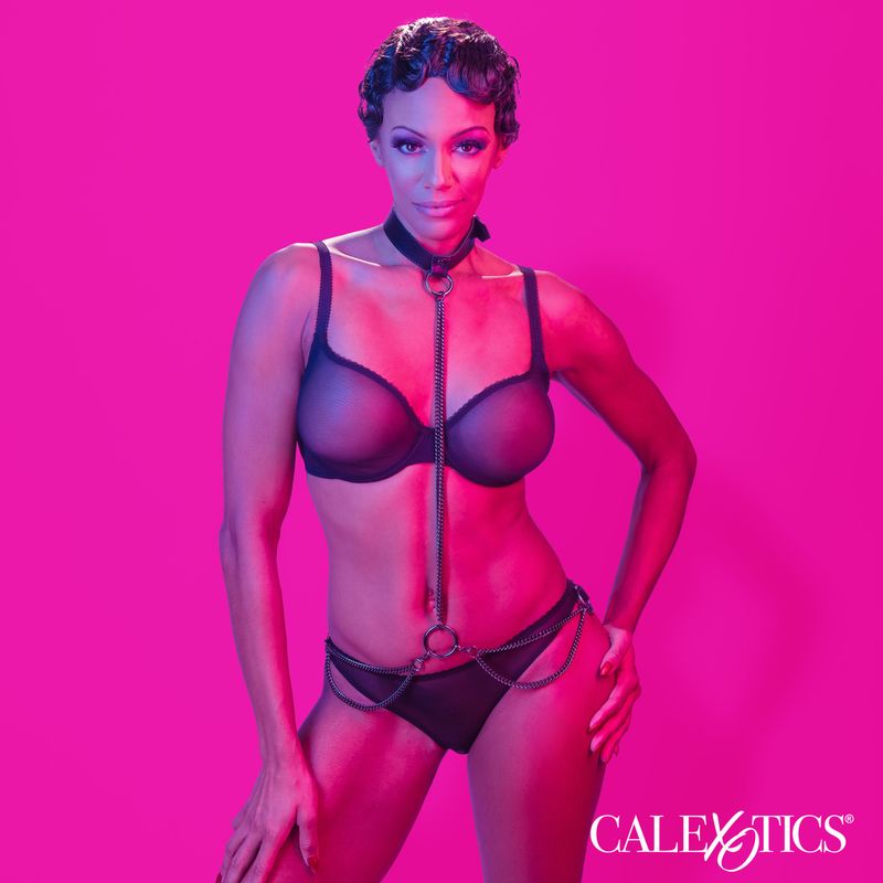 EUPHORIA COLLECTION CHAIN HALTER/COLLAR & LEASH