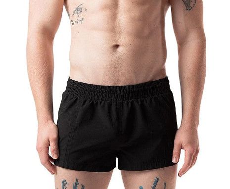 NASTY PIG CORE SWIM TRUNK, Color: BLACK, Size: S