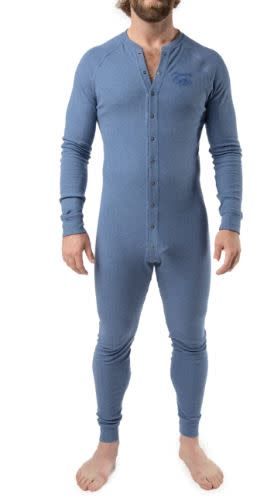 NASTY PIG UNION SUIT DENIM BLUE HEATHER