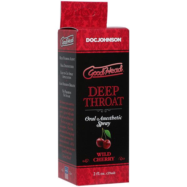 GOODHEAD DEEP THROAT SPRAY 2OZ, Flavor: CHERRY