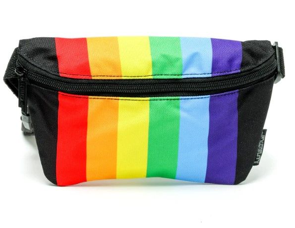 FYDELITY ULTRA SLIM SKINNY LOW PROFILE BUM BELT FANNY PACK, Color: BLACK