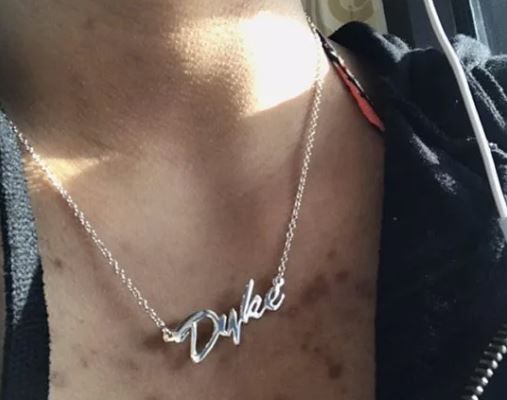DYKE NECKLACE, Color: SILVER PLATED