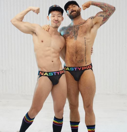 NASTY PIG PRIDE JOCK STRAP 2.0, Color: BLACK, Size: SMALL