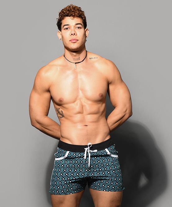 ANDREW CHRISTIAN ACE SWIM SHORTS, Size: SMALL