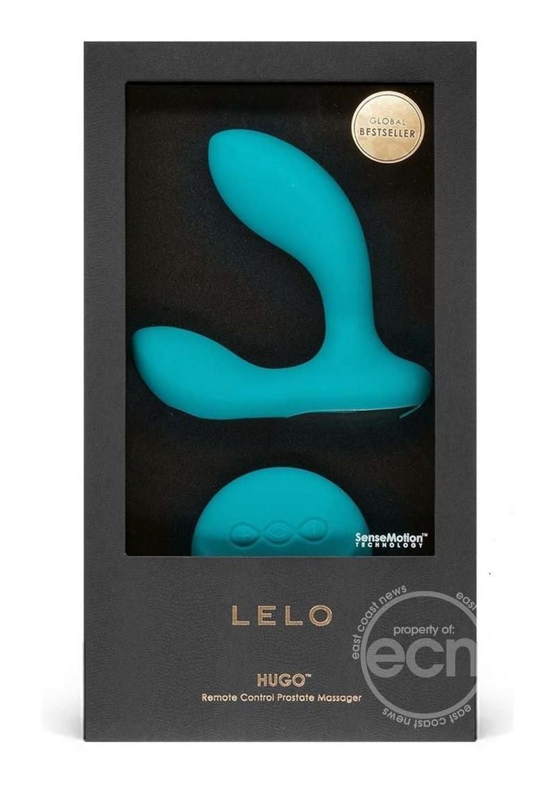 LELO HUGO RECHARGEABLE PROSTATE MASSAGER OCEAN BLUE