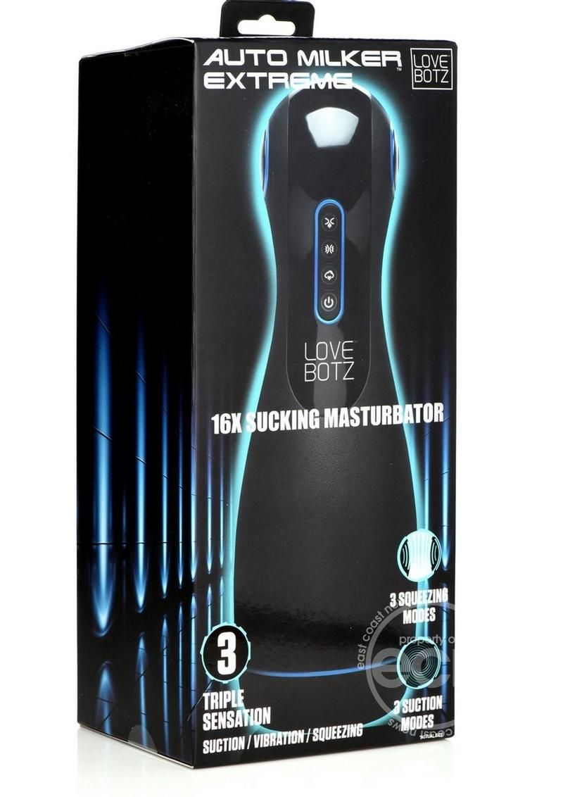 LOVBOTZ AUTO MILKER EXTREME RECHARGEABLE 16X SUCKING MASTURBATOR