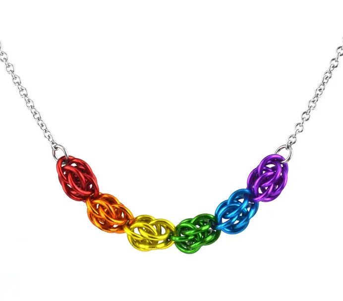 PRIDEMAILLE RAINBOW PRIDE PETITE NECKLACE