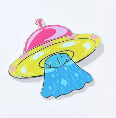 PANSEXUAL UFO ENAMEL PIN
