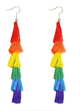 RAINBOW TASSELS EARRINGS
