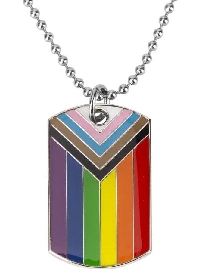 PROGRESS PRIDE DOGTAG NECKLACE