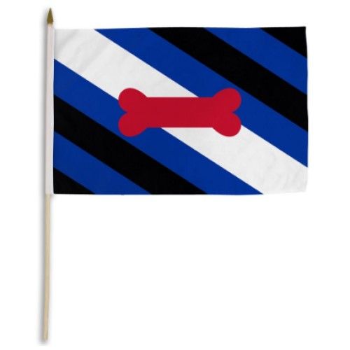 PUPPY PRIDE PARADE FLAG 12" X 18"