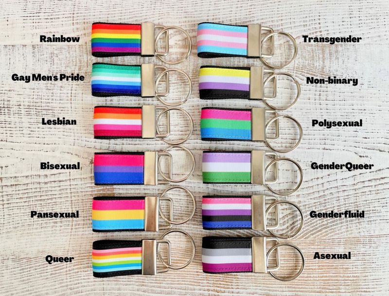 MINI LGBTQ PRIDE KEYCHAINS