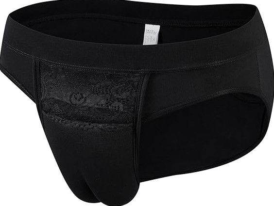 GAFF PANTIES BLACK COTTON & LACE