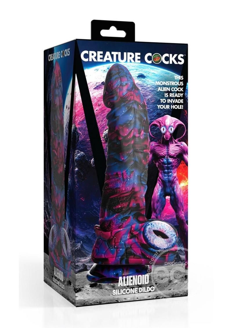 CREATURE COCKS ALIENOID SILICONE DILDO MULTICOLOR
