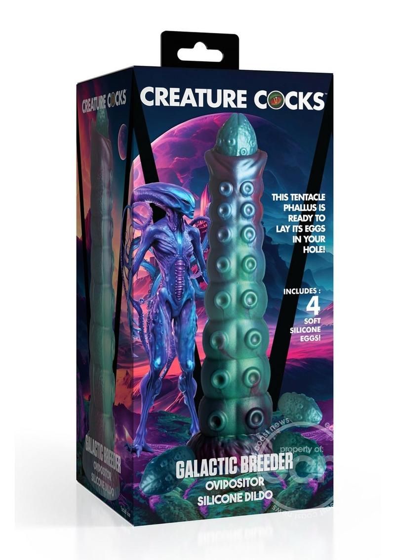 CREATURE COCKS GALACTIC BREEDER OVIPOSITOR SILICONE DILDO