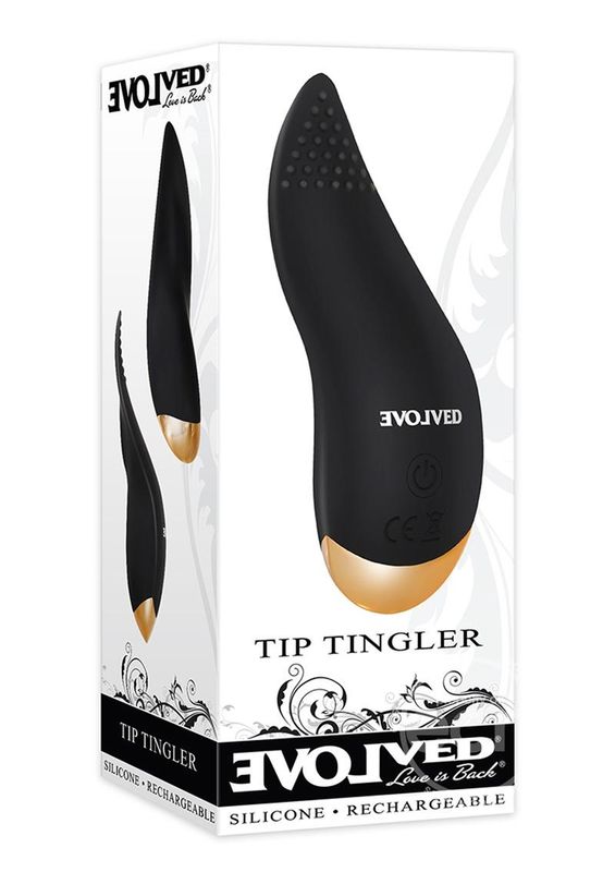 EVOLVED TIP TINGLER SILICONE RECHARGEABLE TONGUE SHAPE