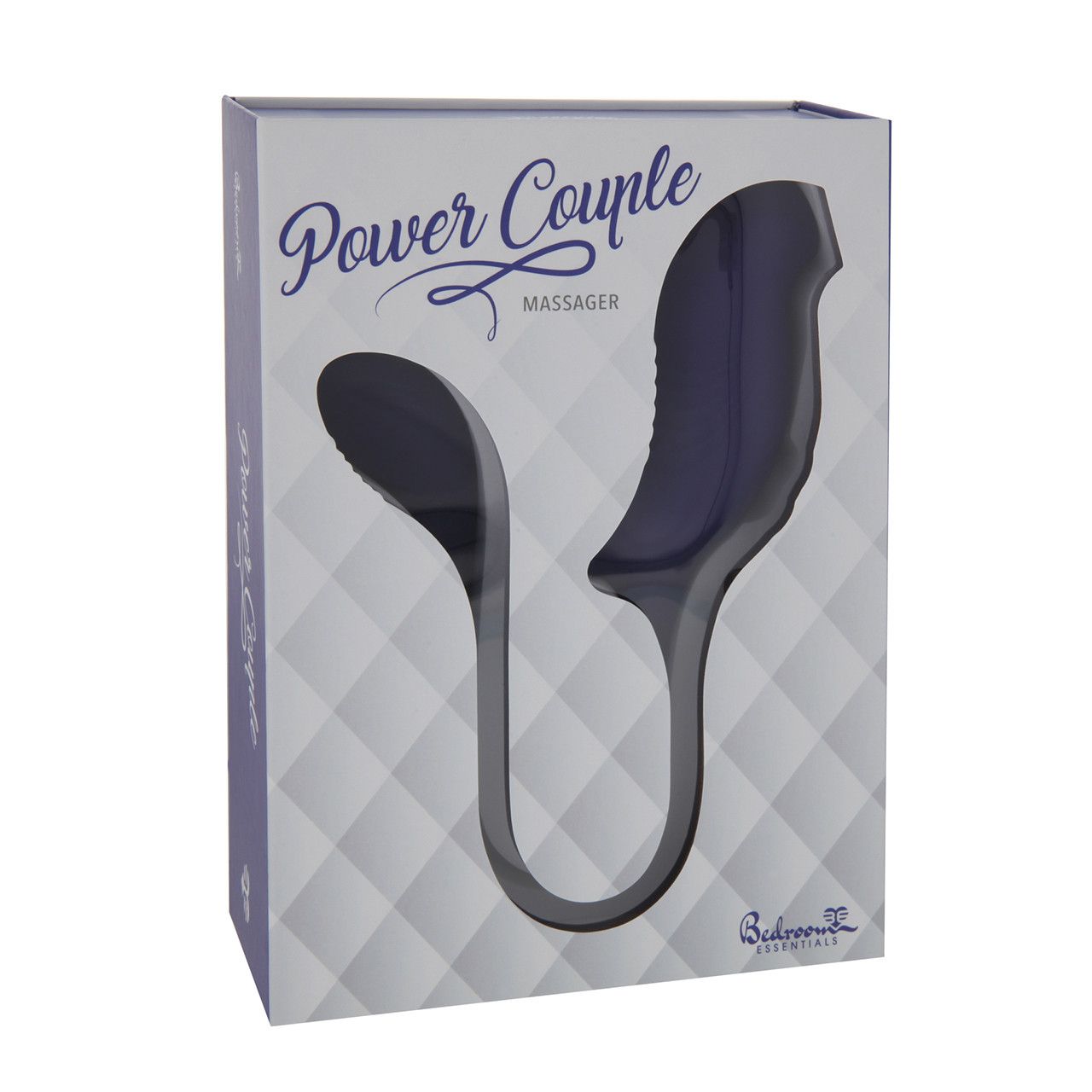 POWER COUPLE AIR PULSE & TEXTURED BULLET VIBRATOR PURPLE