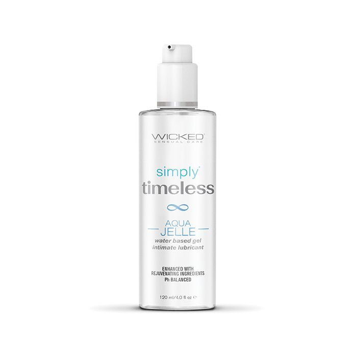 WICKED SIMPLY TIMELESS AQUA JELLE WATER BASED LUBRICANT 4oz