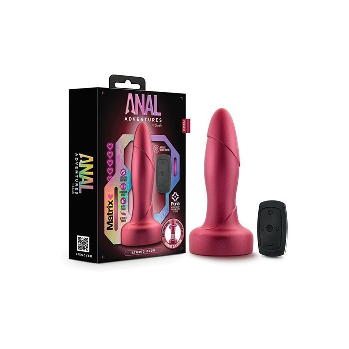 ANAL ADVENTURES MATRIX ATOMIC PLUG GYRATING WITH ROTATING BEADS MARTIAN WINE