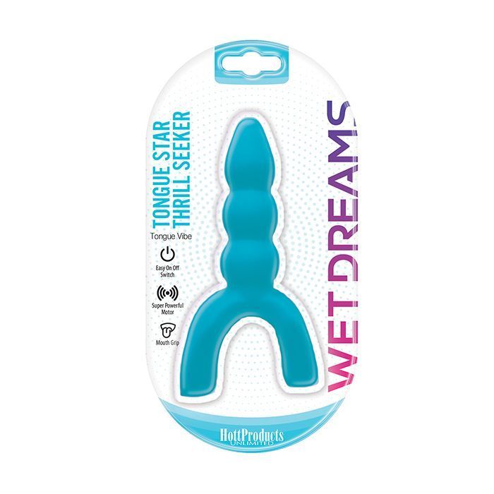 WET DREAMS TONGUE STAR THRILL SEEKER VIBE BLUE