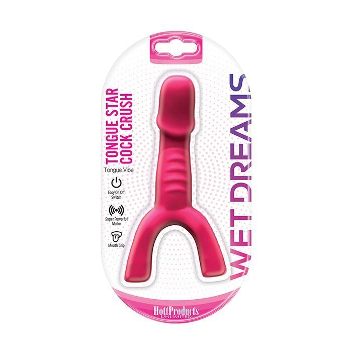 WET DREAMS TONGUE STAR COCK CRUSH VIBE PINK