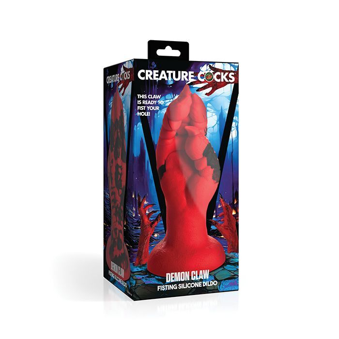 CREATURE COCKS RAPTOR CLAW FISTING SILICONE DILDO RED