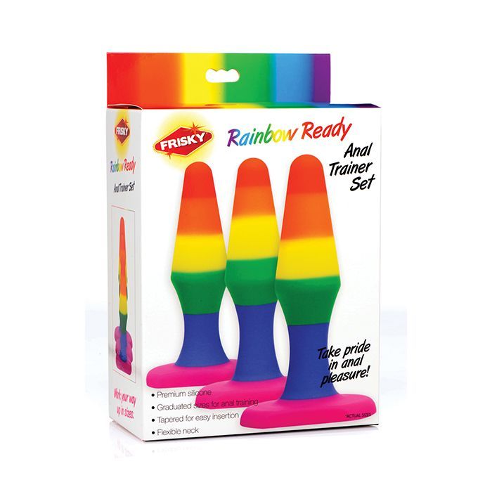 FRISKY RAINBOW AILICONE ANAL TRAINER SET