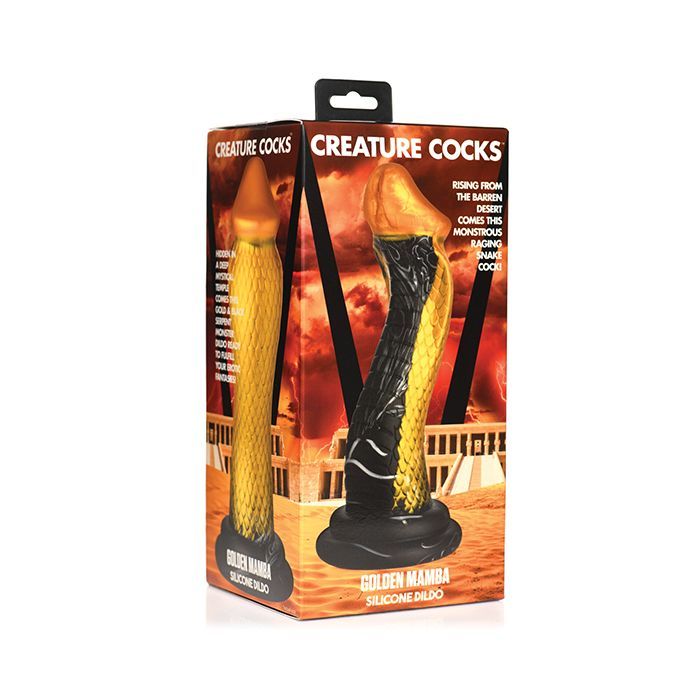 CREATURE COCKS GOLDEN MAMBA SILICONE DILDO CREATURE COCKS GOLDEN MAMBA SILICONE DILDO