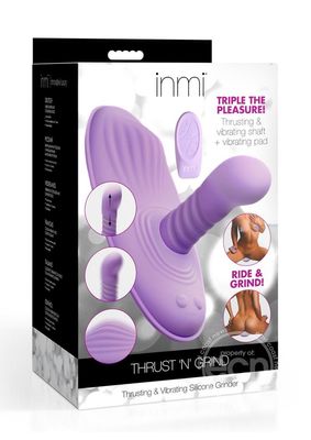 INMI THRUST N' GRIND THRUSTING & VIBRATING SILICONE GRINDER