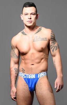 ANDREW CHRISTIAN BREEZE SPORTS MESH BRIEF ROYAL