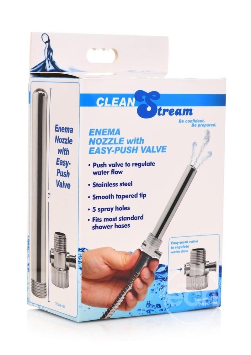 CLEANSTREAM ENEMA NOZZLE PUSH VALVE