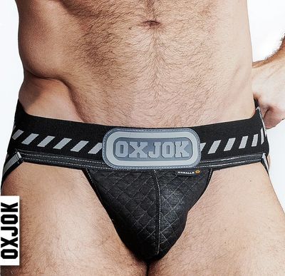 OXJOK PACKER CARGO QUILT SLIDER-STRAP JOCK BLACK PUFF