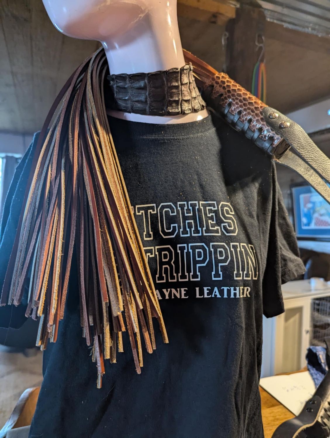 FETISH MAFIA PYTHON SPAGHETTI STRAP FLOGGER