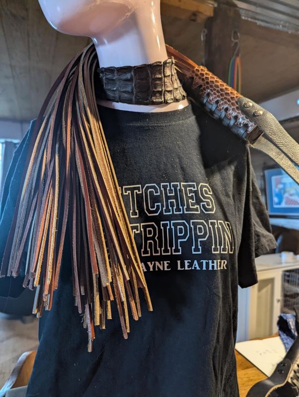 FETISH MAFIA PYTHON SPAGHETTI STRAP FLOGGER