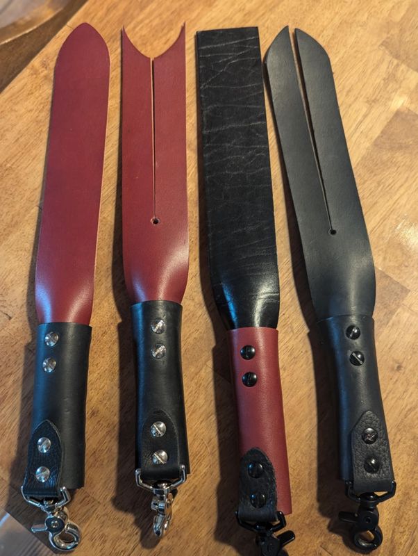 FETISH MAFIA BLACK & RED SLAPPERS