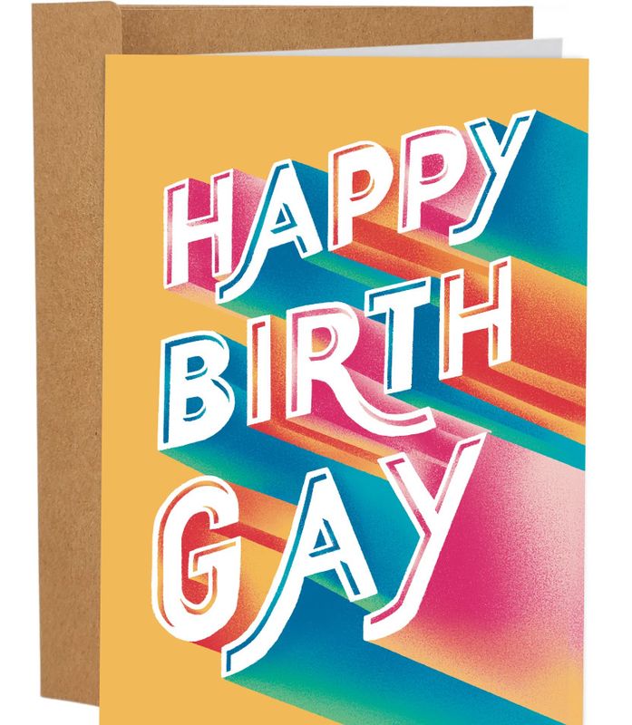 SLEAZY GREETINGS CARD HAPPY BIRTHGAY