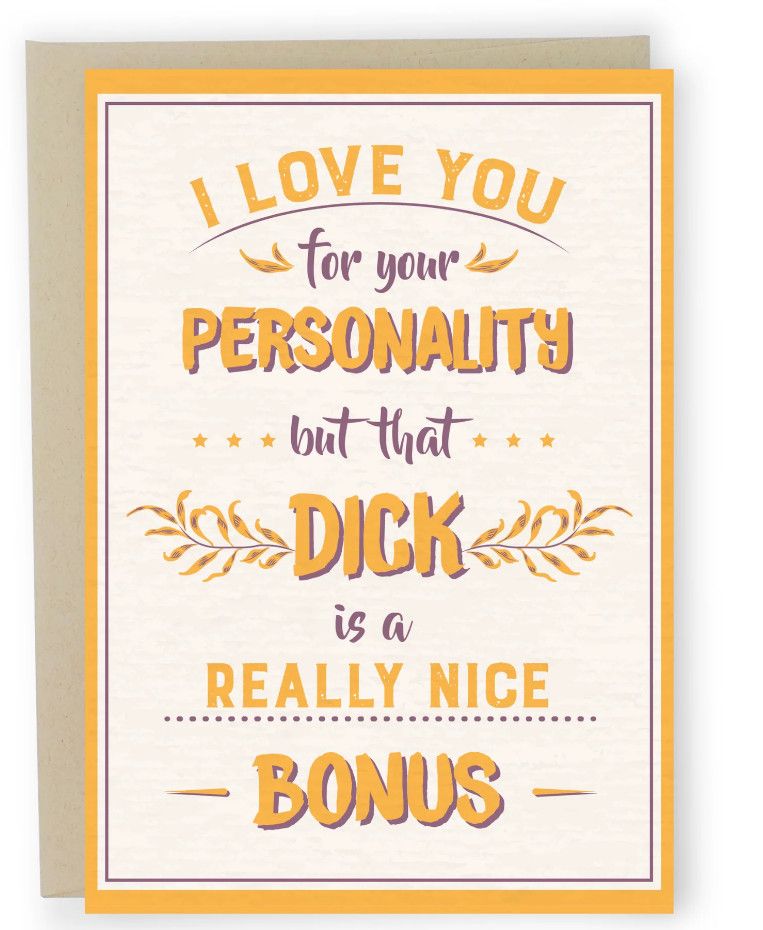 SLEAZY GREETINGS CARD REALLY NICE BONUS