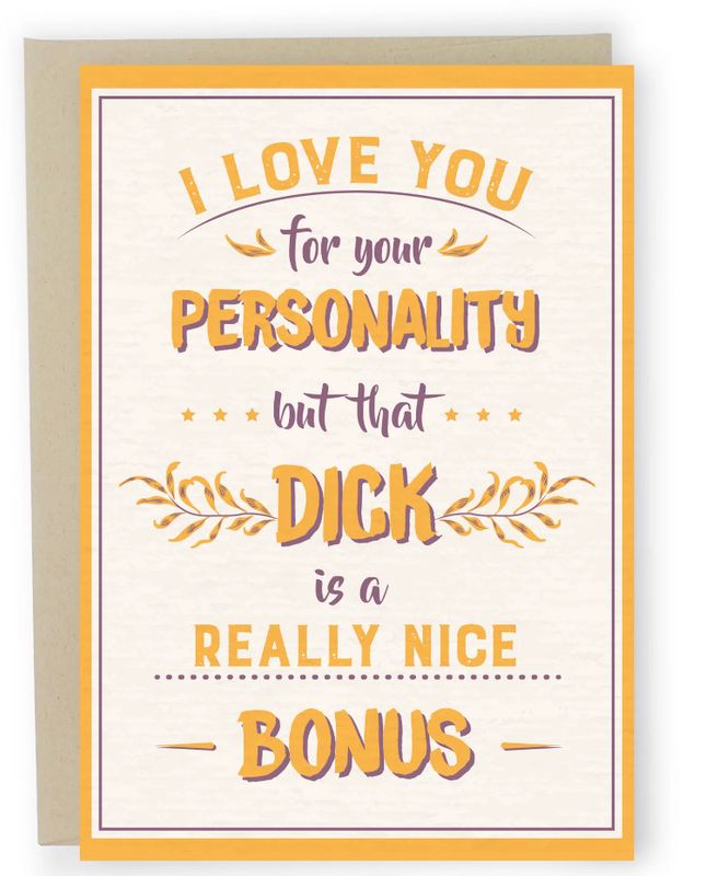 SLEAZY GREETINGS CARD REALLY NICE BONUS
