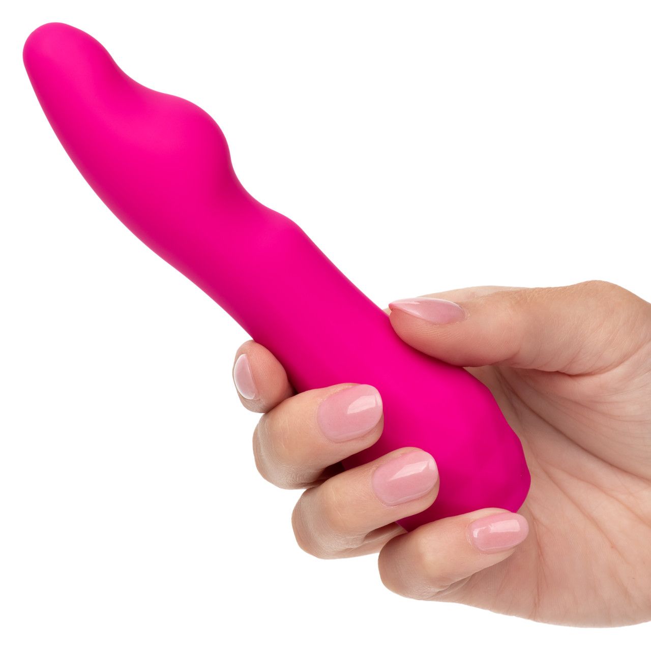 GIA CURVED PLEASER SILICONE RECHARGEABLE PINK VIBRATOR