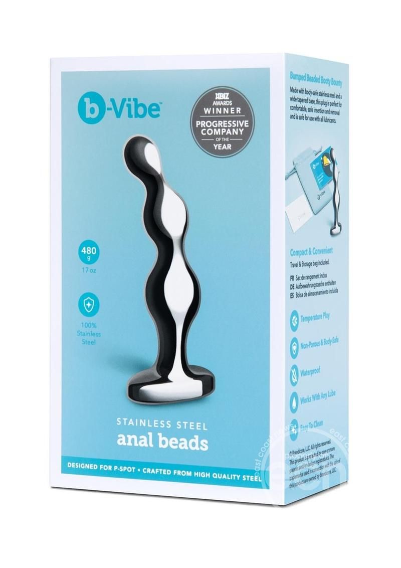 B VIBE STAINLESS STEEL ANAL BEADS