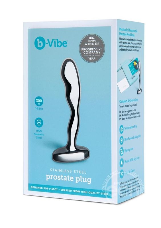 B VIBE STAINLESS STEEL PROSTATE PLUG