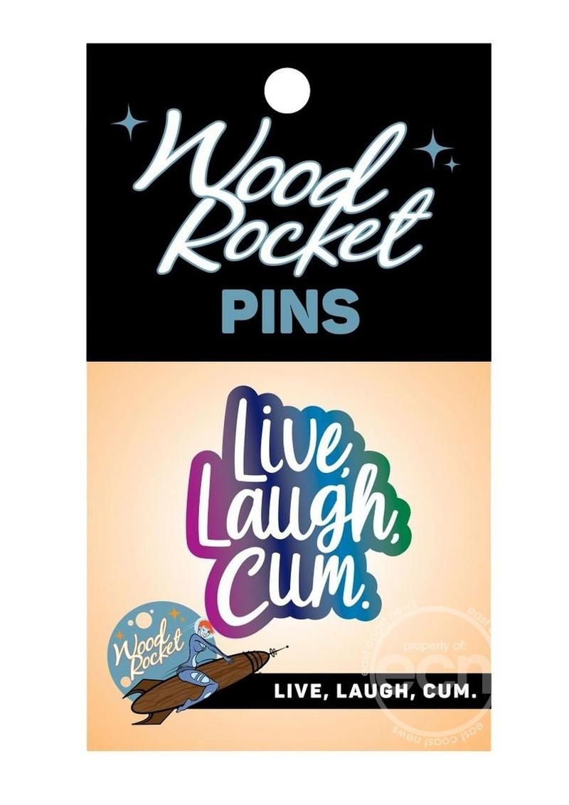 LIVE LAUGH CUM ENAMEL PIN