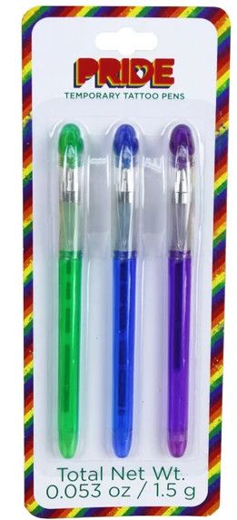 PRIDE TOGETHER TEMPORARY TATTOO PENS