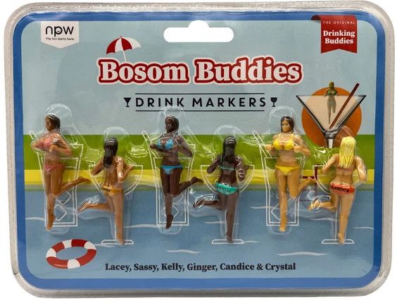 BOSOM BUDDIES DRINK MARKERS 6 PACK