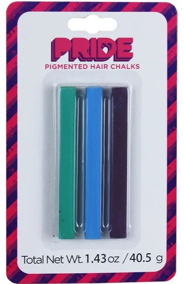 PRIDE PIGMENTED HAIR CHALKS, Color: Green/Blue/Purple