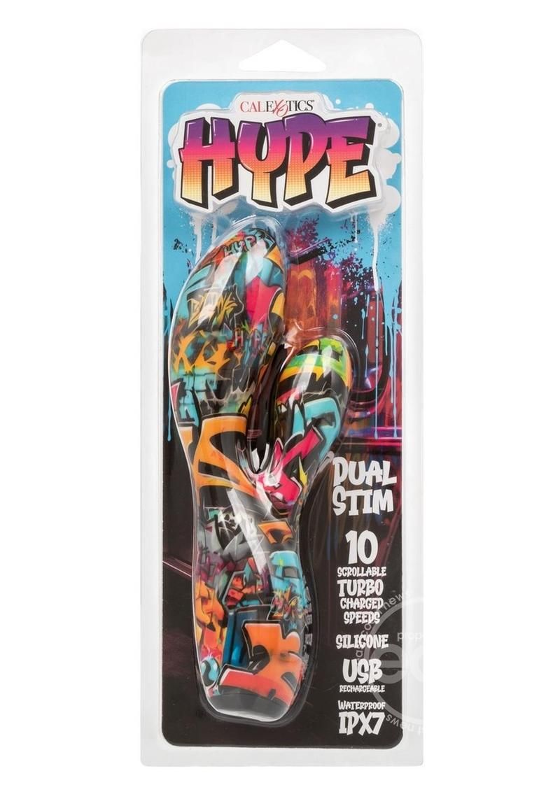 HYPE DUAL STIM RECHARGEABLE SILICONE VIBRATOR